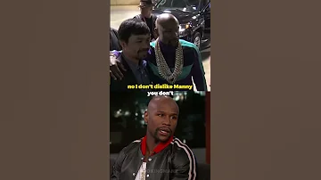 Floyd Mayweather was asked if he like McGregor and Pacquiao