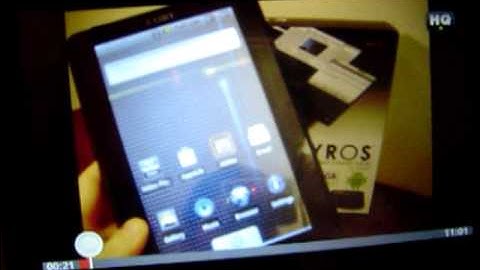 Coby Kyros MID7015 Demonstração