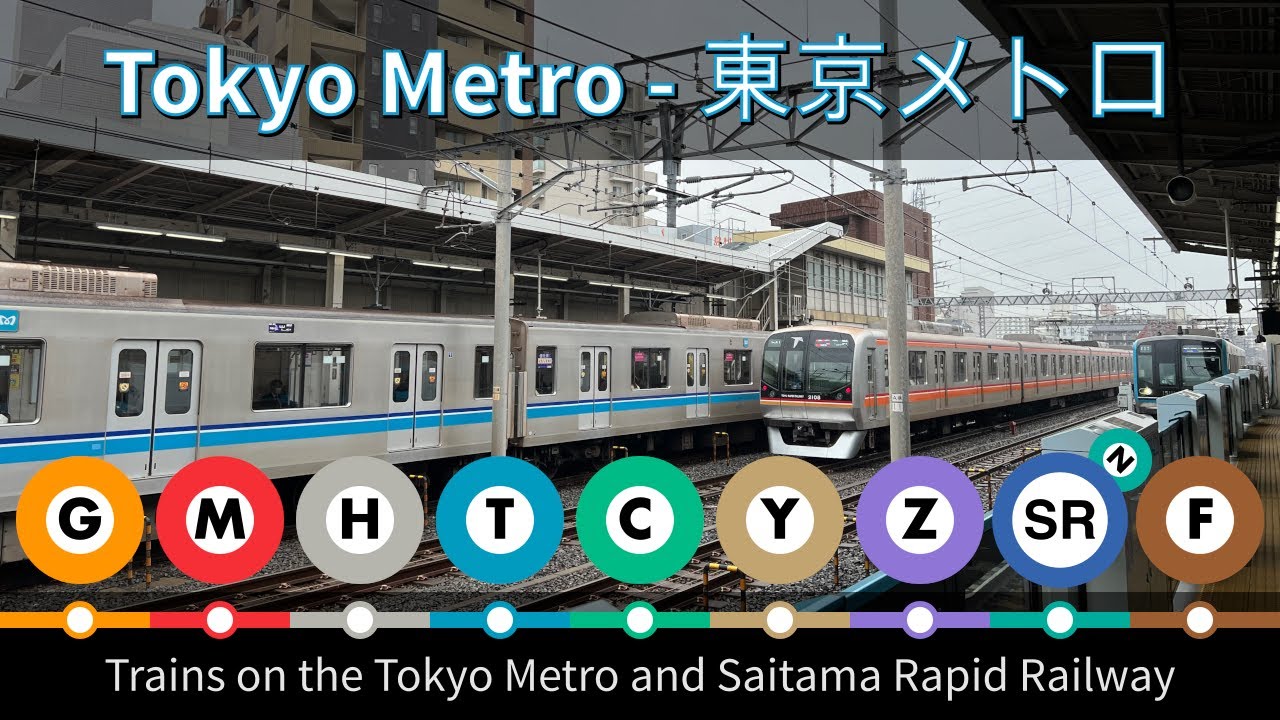 [Tokyo Metro] Trains on the Tokyo Metro and Saitama Rapid Railway (March-April 2024) [4k]