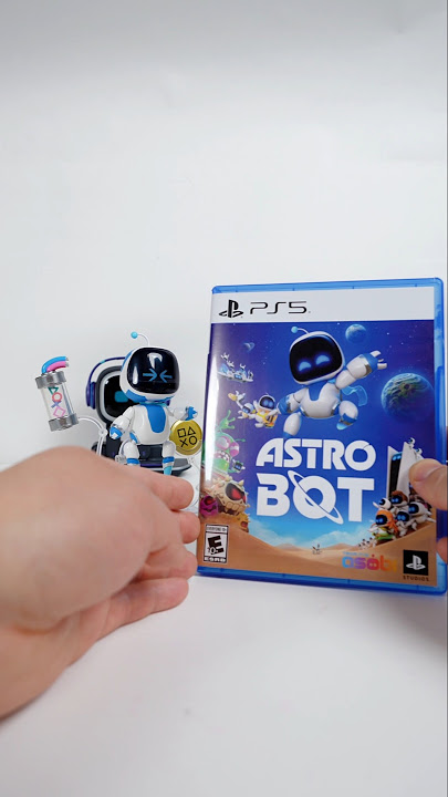 Unboxing ASTRO BOT with Astro Bot  💫 #sony #ps5 #games #shorts