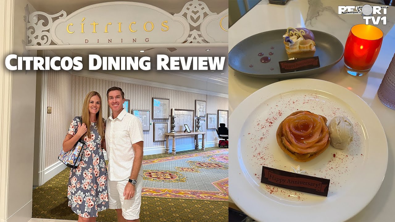 Citricos Dining Review at the Grand Floridian Resort! - Celebrating our Anniversary!