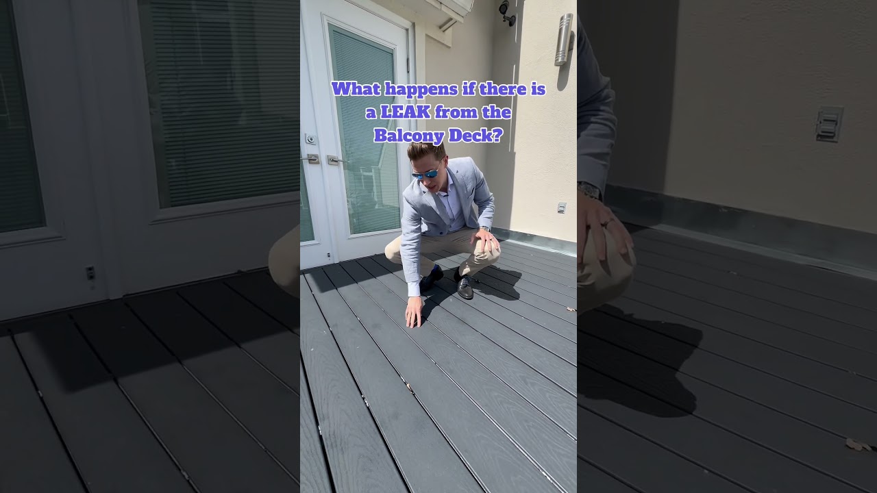 What happens if there is a LEAK from the Balcony Deck? 