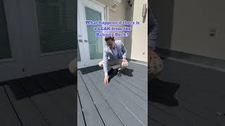 What happens if there is a LEAK from the Balcony Deck? #balcony #leak #balconyleak #waterleak #howto