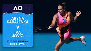 Aryna Sabalenka v Iva Jovic Full Match | Australian Open 2026 Quarterfinal