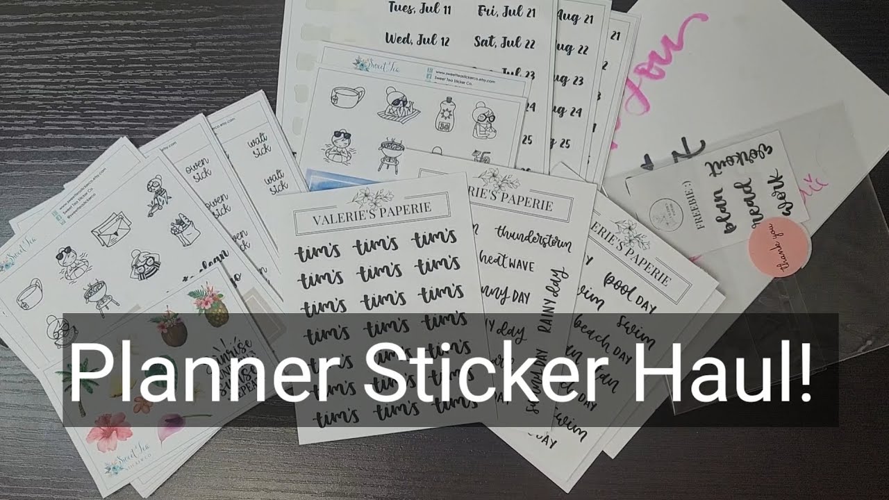 Planner Sticker Haul feat Fox and Cactus, Sweet Tea Sticker Co and more ...