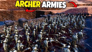 Can 10,000 ZOMBIES Cross Archer BRIDGE?! - Ultimate Epic Battle Simulator screenshot 4