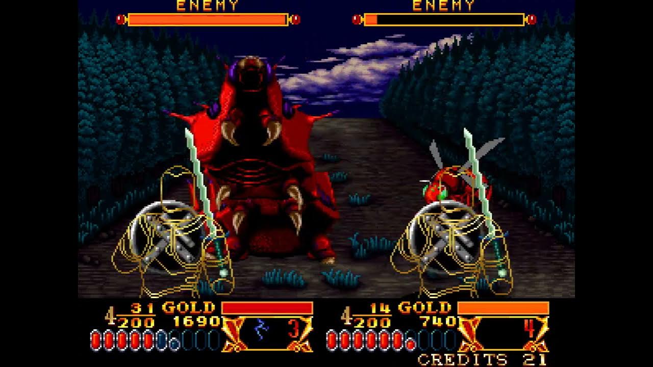 Crossed Swords (Arcade) Game Playthrough Longplay retro Game 