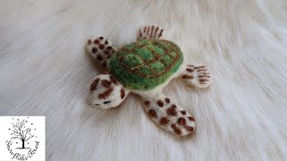 NEEDLE FELTING Turtle Tutorial