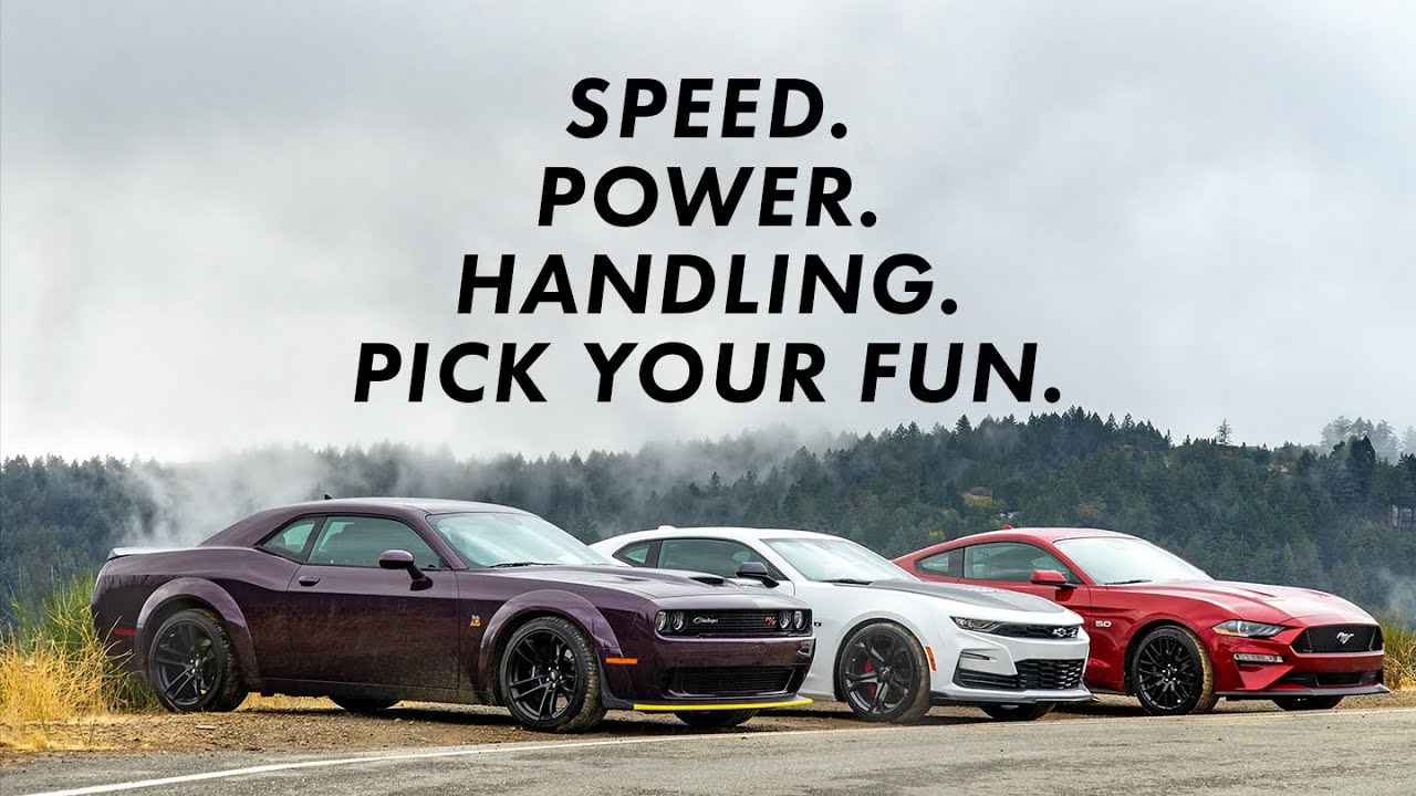 The Great American Sport Coupes Comparison: Camaro vs Challenger vs Mustang  - YouTube