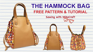 The Hammock Bag Tutorial - Cara Membuat Tas Serut - DIY drawstring bag - Bag Making with Miko Craft