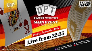 🏆 Final Day of €175 Deutsche Poker Tour Main Event live from King's 👑
