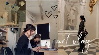 art vlog♡ неделя в академии Штиглица, мастерская, искусство, скоро сессия