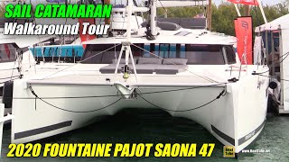 2020 Fountaine Pajot Saona 47 Sail Catamaran - Walkaround Tour - 2020 Miami Boat Show