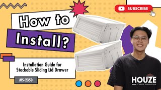 HOUZE - Stackable Sliding Lid Drawer Details