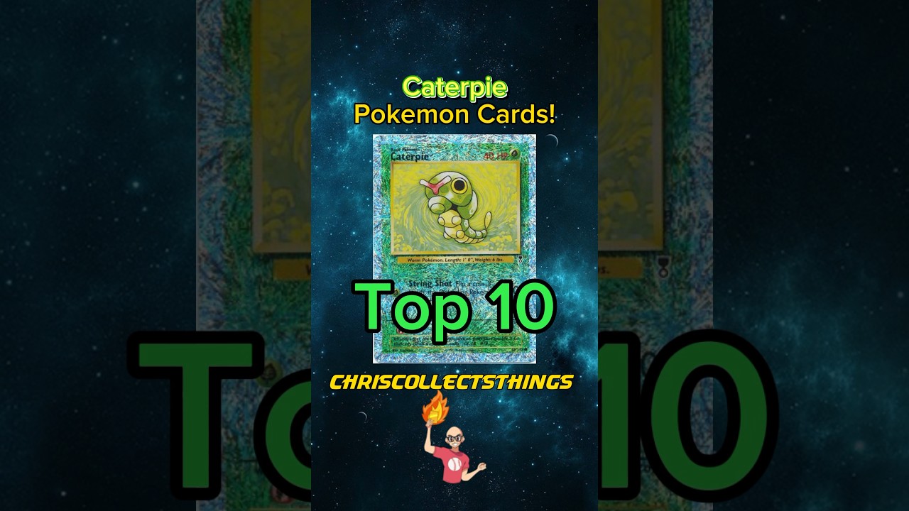 Top 10 Pokémon CATERPIE cards 🐛 