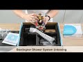 Bostingner shower system 10 inch push button set unboxing and review