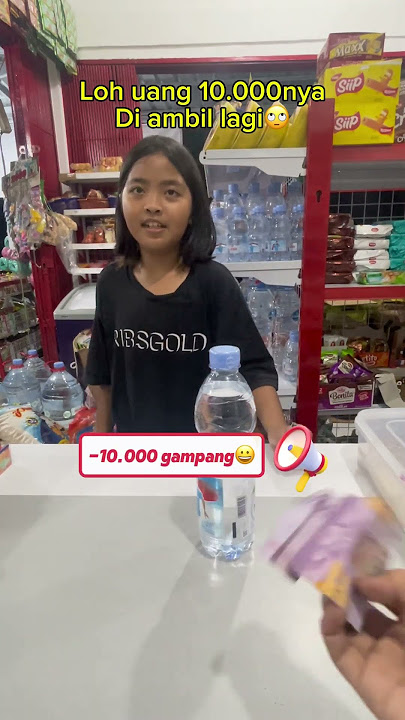 Loh kok uang 10.000 ku di ambil lagi #belanja #lucu