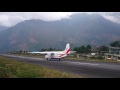 Plane takeoff at Lukla