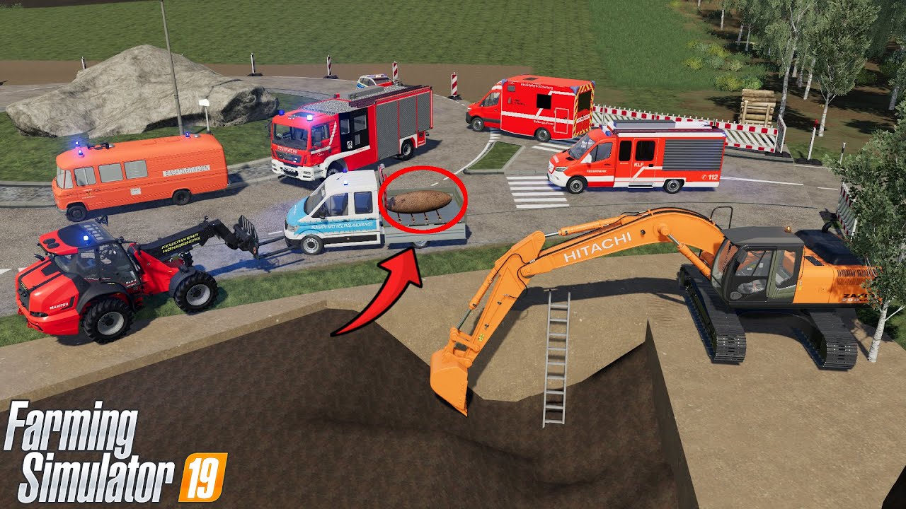 LS19 - Bombenfund auf Baustelle! Großeinsatz für Feuerwehr! [Feuerwehr Einsatz Woche 8/14]