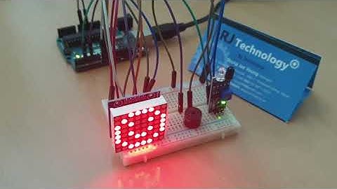 Arduino Uno 로 IR 적외선 장애물 감지센서를 사용해서 MAX7219 (8X8) 도트매트릭스 모듈 제어해 보기