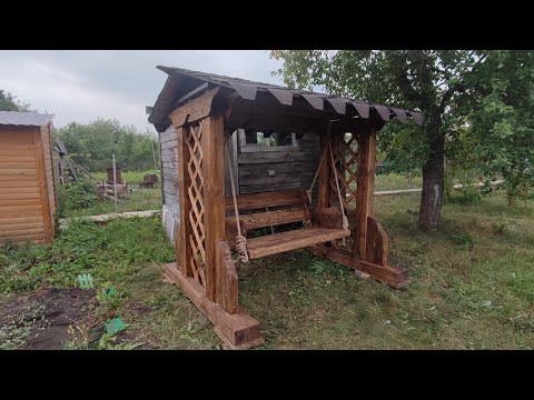 Качели из массива дерева под старину #качели #массив #дерево #shorts #рекомендации #топ #велес