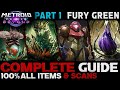 Metroid Prime 4: Complete Guide - 100% Scans &amp; Items - Part 1 (Fury Green)