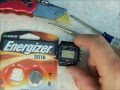 How to replace the battery on a Casio watch - YouTube