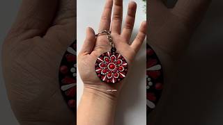 Dot mandala keychain #dotart #dotmandalaart #dotmandala #dotmandalapainting #keychain #mandala #dots