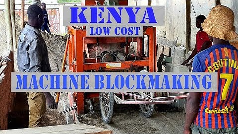 Easy Made Low-Cost Concrete Hollow Blocks Machine  # Kenya, East Africa.