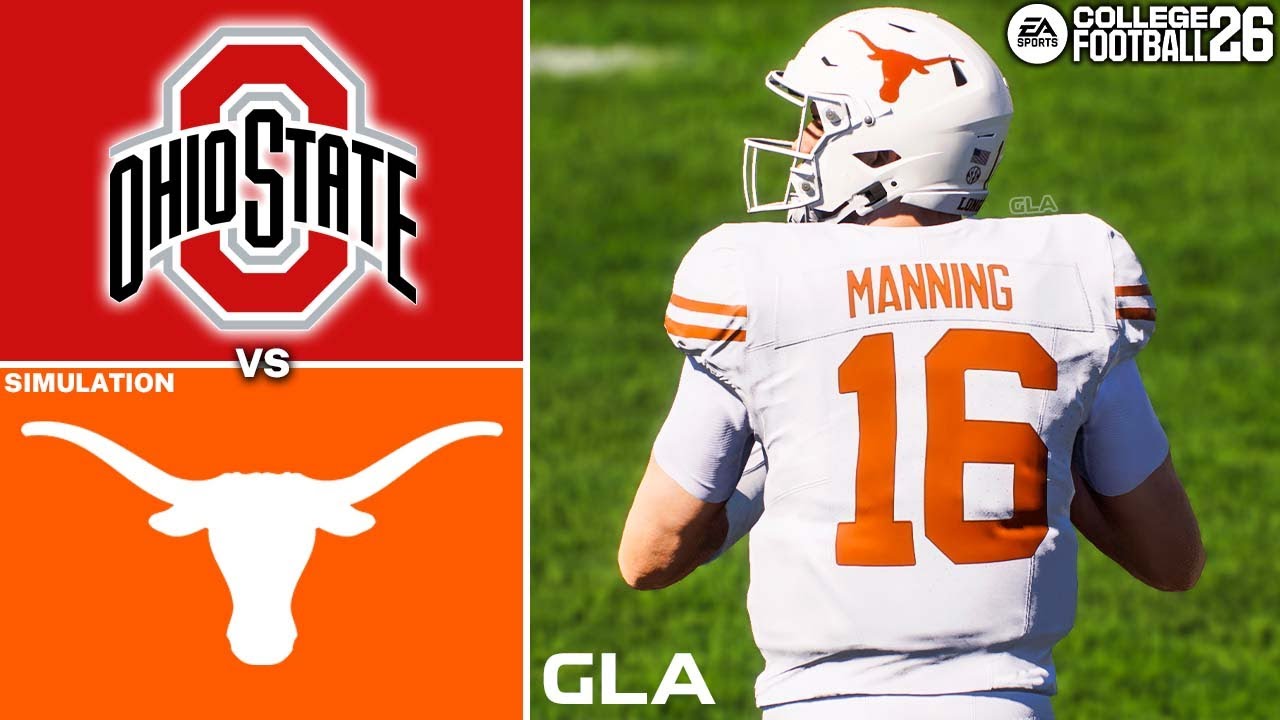 Texas vs. Ohio State Simulation | CFB 26 PS5 Gameplay - YouTube