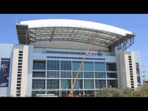 Reliant Stadium logo change timelapse