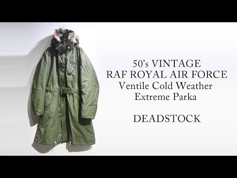 50's Vintage RAF Cold Weather Extreme Ventile Parka DEADSTOCK