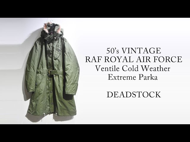 50's Vintage RAF Cold Weather Extreme Ventile Parka DEADSTOCK