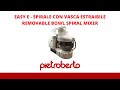 EASY E - IMPASTASTRICE A SPIRALE ESTRAIBILE - REMOVABLE BOWL SPIRAL MIXER - PIETROBERTO