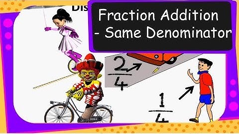 Maths - Fraction Addition - Same Denominator - English