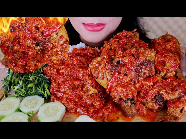 ASMR AYAM BAKAR PEDAS | ASMR MUKBANG INDONESIA
