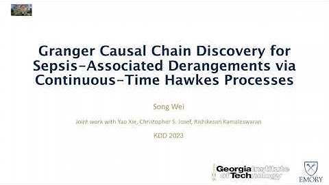 KDD 2023 - Granger Causal Chain Discovery for Sepsis-Associated Derangements