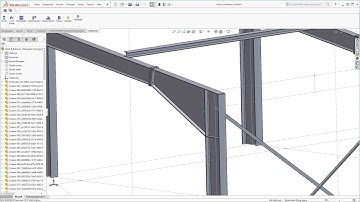 Structural Steel Design with SOLIDWORKS - SolidSteel parametric, 3D CAD Steelwork, Teaser #3