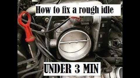 How to fix a rough Idle: How to clean a throttle body and air flow sensor