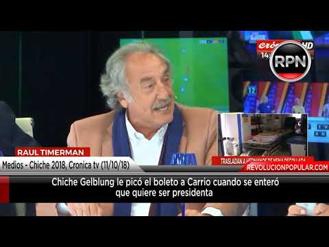 Chiche Gelblung le picó el boleto a Carrió cuando se enteró que quiere ser presidenta