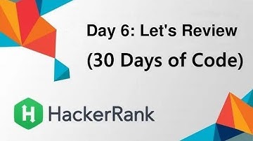HackerRank Day 6: Let