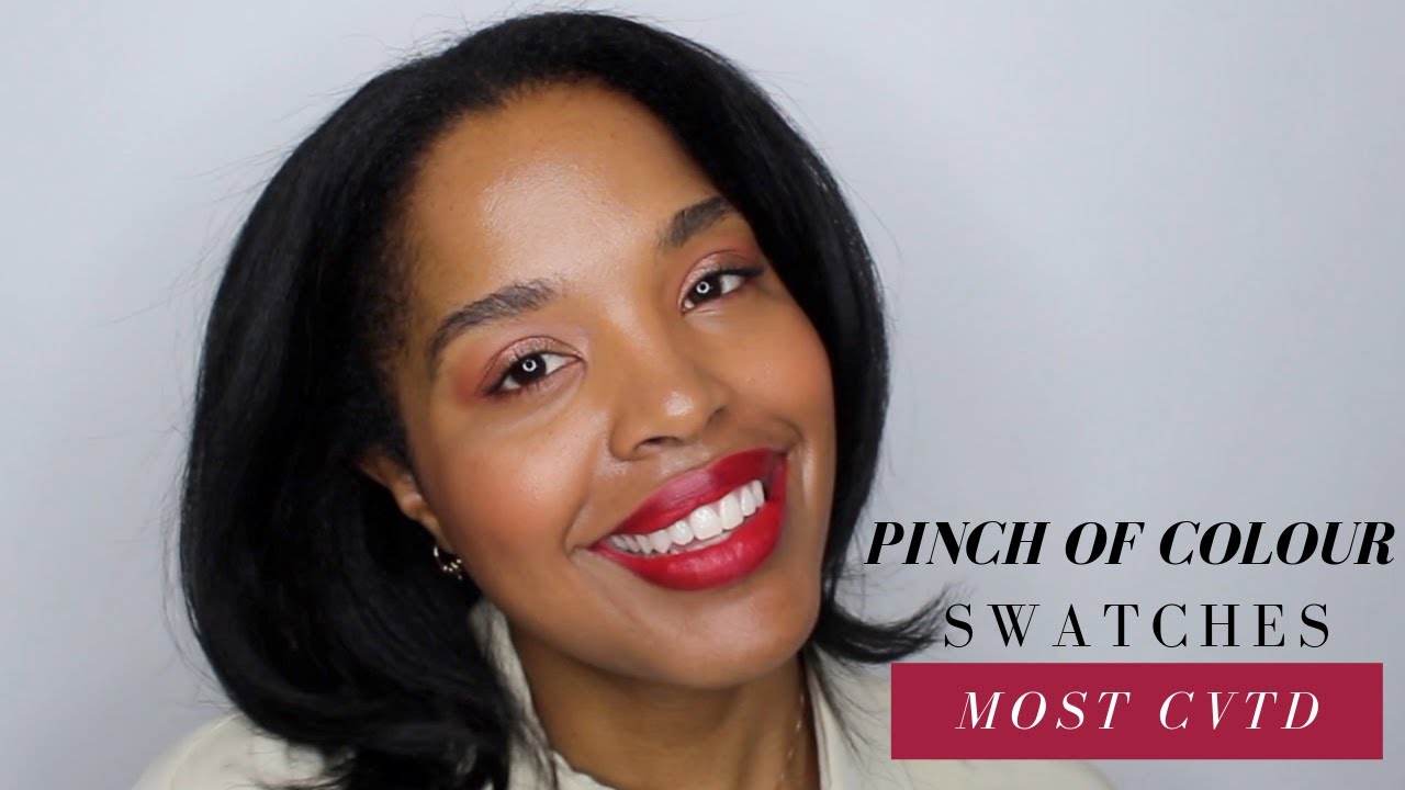 Pinch of Colour Matte Velvet Waterless Lip Colour Swatches | Most CVTD