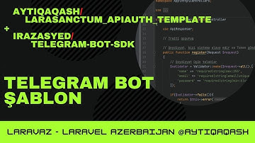 Sadə Telegram Bot | Larasanctum + Telegram-Bot-SDK | 15 dəqiqəyə Bot