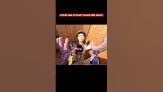 SPIDER-MAN VS CRAZY POLICE-GIRL IN LOVE #spiderman #crazygirl #minecraft #funny #love #parkour #pov