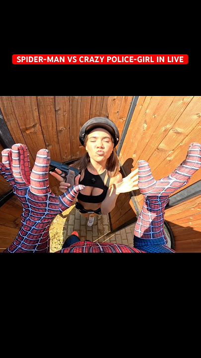 SPIDER-MAN VS CRAZY POLICE-GIRL IN LOVE #spiderman #crazygirl #minecraft #funny #love #parkour #pov