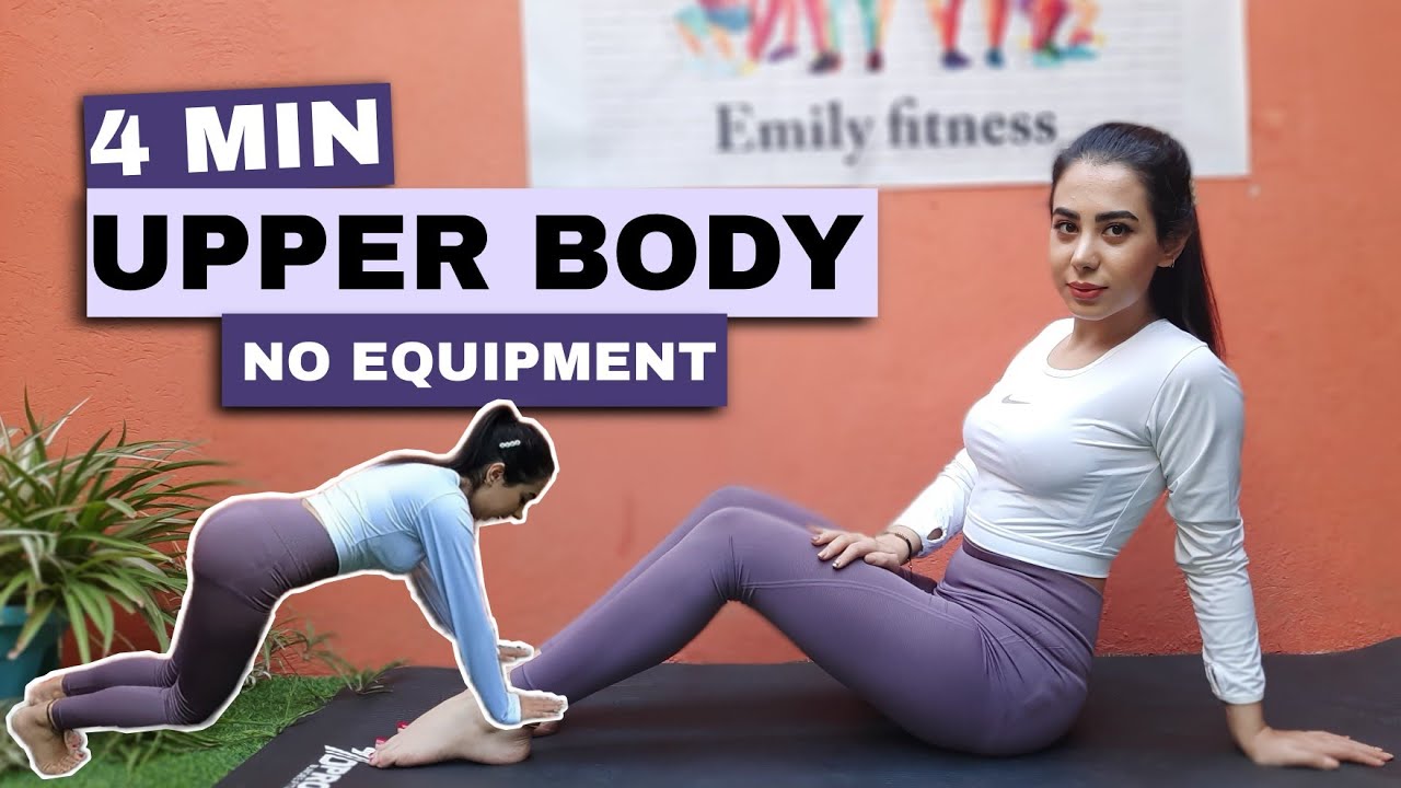 UPPER BODY WORKOUT 4 MIN PUSH PULL UPPER BODY Workout No Weights