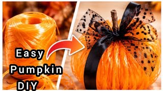 🎃🎃DIY Fall Pumpkins from Polypropylene Thread! Step by Step!!
