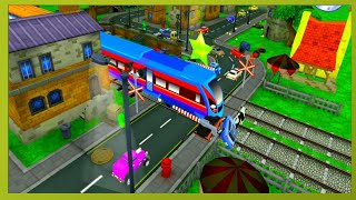 Railroad Crossing Train Simulator #26 Medium Mission Level 3 Noob Vs Pro Player screenshot 3