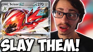 Scizor ex Is Just The New Ice Rider VMAX… SLAYS Basic ex Cards Temporal Forces PTCGL