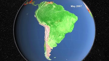 South American Fire Observations and MODIS NDVI [1080p]